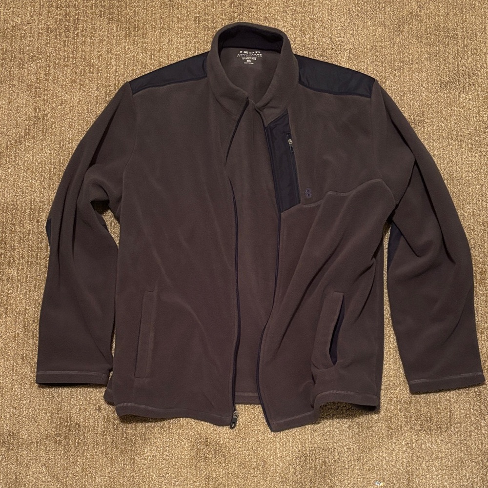 Izod Men's Brown and Black Lightweight Jacket